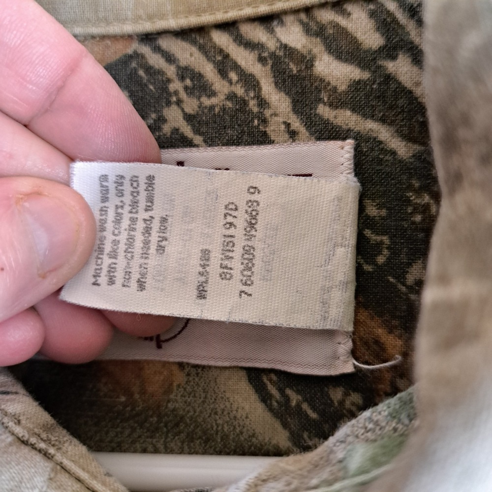 Wrangler Rugged Wear Camouflage Shirt Mens Size 2XLT‎ Woodland Green Long Sleeve - Picture 5 of 8